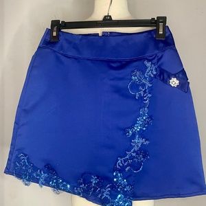 NEW  Handcrafted Fashion Blue Short Skirt xs